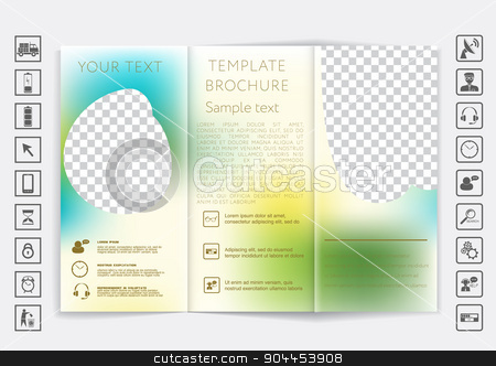 To use this stock image in your creative project, please select the size you need over to the right and click the "Add to Cart" button.
Your downloaded image will come with the Cutcaster watermark removed so don’t worry about the watermark you see on this page. Tri-Fold Brochure mock up vector design. Smooth unfocused bokeh background. stock vector clipart, Tri-Fold Brochure mock up vector design. Smooth unfocused bokeh background. Corporate Business Style by LittleCuckoo