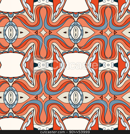 To use this stock image in your creative project, please select the size you need over to the right and click the "Add to Cart" button.
Your downloaded image will come with the Cutcaster watermark removed so don’t worry about the watermark you see on this page. Abstract seamless ornament pattern.kaleidoscope effect. stock vector clipart, Abstract seamless ornament pattern. the kaleidoscope effect. Ethnic damask motif. Vintage style pattern. Vector illustration by LittleCuckoo