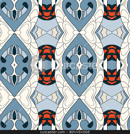To use this stock image in your creative project, please select the size you need over to the right and click the "Add to Cart" button.
Your downloaded image will come with the Cutcaster watermark removed so don’t worry about the watermark you see on this page. Abstract seamless ornament pattern.kaleidoscope effect. stock vector clipart, Abstract seamless ornament pattern. the kaleidoscope effect. Ethnic damask motif. Vintage style pattern. Vector illustration by LittleCuckoo