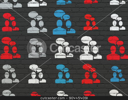 To use this stock image in your creative project, please select the size you need over to the right and click the "Add to Cart" button.
Your downloaded image will come with the Cutcaster watermark removed so don’t worry about the watermark you see on this page. Finance concept: Business Meeting icons on wall background stock photo, Finance concept: Painted multicolor Business Meeting icons on Black Brick wall background by mkabakov
