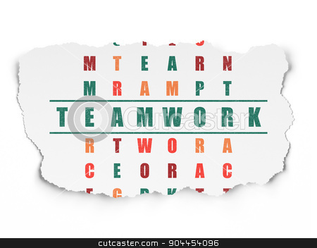 To use this stock image in your creative project, please select the size you need over to the right and click the "Add to Cart" button.
Your downloaded image will come with the Cutcaster watermark removed so don’t worry about the watermark you see on this page. Finance concept: word Teamwork in solving Crossword Puzzle stock photo, Finance concept: Painted green word Teamwork in solving Crossword Puzzle on Torn Paper background, 3d render by mkabakov