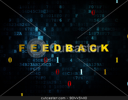 To use this stock image in your creative project, please select the size you need over to the right and click the "Add to Cart" button.
Your downloaded image will come with the Cutcaster watermark removed so don’t worry about the watermark you see on this page. Finance concept: Feedback on Digital background stock photo, Finance concept: Pixelated yellow text Feedback on Digital wall background with Binary Code, 3d render by mkabakov