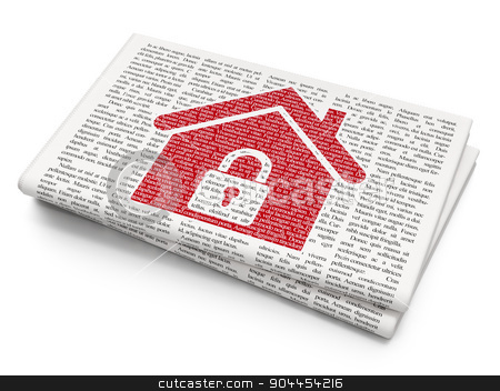 To use this stock image in your creative project, please select the size you need over to the right and click the "Add to Cart" button.
Your downloaded image will come with the Cutcaster watermark removed so don’t worry about the watermark you see on this page. Business concept: Home on Newspaper background stock photo, Business concept: Pixelated Home icon on Newspaper background, 3d render by mkabakov