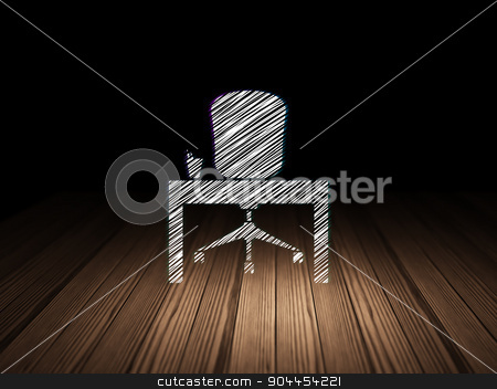 To use this stock image in your creative project, please select the size you need over to the right and click the "Add to Cart" button.
Your downloaded image will come with the Cutcaster watermark removed so don’t worry about the watermark you see on this page. Finance concept: Office in grunge dark room stock photo, Finance concept: Glowing Office icon in grunge dark room with Wooden Floor, black background by mkabakov