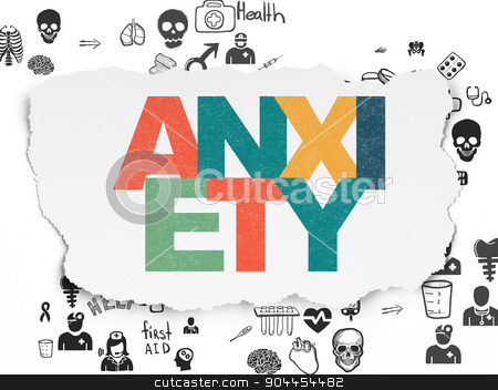 To use this stock image in your creative project, please select the size you need over to the right and click the "Add to Cart" button.
Your downloaded image will come with the Cutcaster watermark removed so don’t worry about the watermark you see on this page. Medicine concept: Anxiety on Torn Paper background stock photo, Medicine concept: Painted multicolor text Anxiety on Torn Paper background with Scheme Of Hand Drawn Medicine Icons, 3d render by mkabakov
