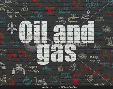 To use this stock image in your creative project, please select the size you need over to the right and click the "Add to Cart" button.
Your downloaded image will come with the Cutcaster watermark removed so don’t worry about the watermark you see on this page. Industry concept: Oil and Gas on wall background stock photo, Industry concept: Painted white text Oil and Gas on Black Brick wall background with Hand Drawn Industry Icons by mkabakov