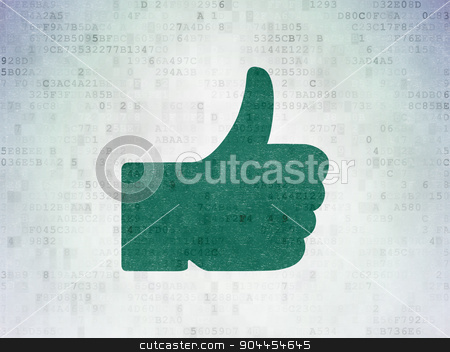 To use this stock image in your creative project, please select the size you need over to the right and click the "Add to Cart" button.
Your downloaded image will come with the Cutcaster watermark removed so don’t worry about the watermark you see on this page. Social network concept: Thumb Up on Digital Paper background stock photo, Social network concept: Painted green Thumb Up icon on Digital Paper background by mkabakov