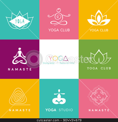To use this stock image in your creative project, please select the size you need over to the right and click the "Add to Cart" button.
Your downloaded image will come with the Cutcaster watermark removed so don’t worry about the watermark you see on this page. Logo for a yoga studio stock vector clipart, Vector illustration of Logo for a yoga studio by SonneOn