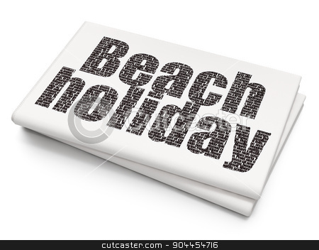 To use this stock image in your creative project, please select the size you need over to the right and click the "Add to Cart" button.
Your downloaded image will come with the Cutcaster watermark removed so don’t worry about the watermark you see on this page. Tourism concept: Beach Holiday on Blank Newspaper background stock photo, Tourism concept: Pixelated Beach Holiday icon on Blank Newspaper background, 3d render by mkabakov