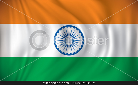 To use this stock image in your creative project, please select the size you need over to the right and click the "Add to Cart" button.
Your downloaded image will come with the Cutcaster watermark removed so don’t worry about the watermark you see on this page. Flag of India stock vector clipart, Flag of India - vector illustration by ojal_2