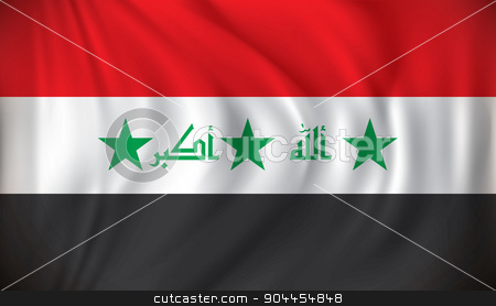 To use this stock image in your creative project, please select the size you need over to the right and click the "Add to Cart" button.
Your downloaded image will come with the Cutcaster watermark removed so don’t worry about the watermark you see on this page. Flag of Iraq stock vector clipart, Flag of Iraq - vector illustration by ojal_2