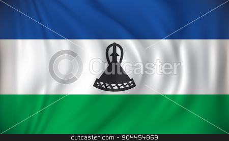 To use this stock image in your creative project, please select the size you need over to the right and click the "Add to Cart" button.
Your downloaded image will come with the Cutcaster watermark removed so don’t worry about the watermark you see on this page. Flag of Lesotho stock vector clipart, Flag of Lesotho - vector illustration by ojal_2