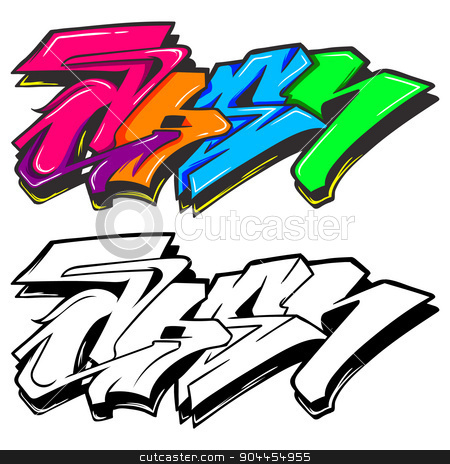 To use this stock image in your creative project, please select the size you need over to the right and click the "Add to Cart" button.
Your downloaded image will come with the Cutcaster watermark removed so don’t worry about the watermark you see on this page. Graffiti stock vector clipart, A cute cartoon colorful graffiti can use as background by Ang Bay