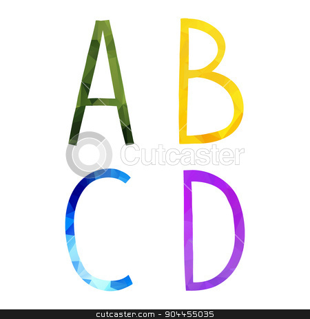 To use this stock image in your creative project, please select the size you need over to the right and click the "Add to Cart" button.
Your downloaded image will come with the Cutcaster watermark removed so don’t worry about the watermark you see on this page. Low polygonal hand drawn vector alphabet. stock vector clipart, The vector Roman alphabet. For ui, web games, tablets, wallpapers, and patterns. by lemon5ky