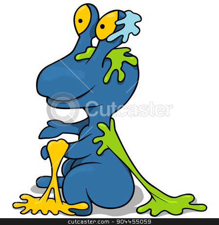 To use this stock image in your creative project, please select the size you need over to the right and click the "Add to Cart" button.
Your downloaded image will come with the Cutcaster watermark removed so don’t worry about the watermark you see on this page. Garbage Monster stock photo, Garbage Monster - Colored Cartoon Illustration by derocz