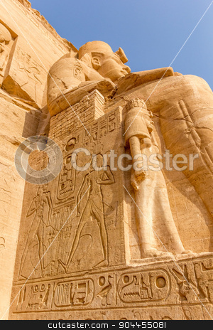 To use this stock image in your creative project, please select the size you need over to the right and click the "Add to Cart" button.
Your downloaded image will come with the Cutcaster watermark removed so don’t worry about the watermark you see on this page. colossus of Abu Simbel stock photo, a vertical view of a detail of a relief of the colossus of Abu Simbel, Nubia, Egypt
by Noelia