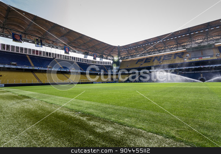 To use this stock image in your creative project, please select the size you need over to the right and click the "Add to Cart" button.
Your downloaded image will come with the Cutcaster watermark removed so don’t worry about the watermark you see on this page. View of Fenerbahce Sukru Saracoglu Stadium in Istanbul, Turkey stock photo, ISTANBUL – CIRCA APRIL 2012 : View of Fenerbahce Sukru Saracoglu Stadium circa April 2012 in Istanbul, Turkey. by OZMedia