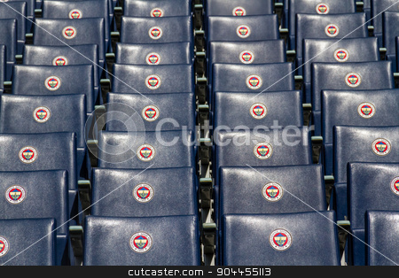 To use this stock image in your creative project, please select the size you need over to the right and click the "Add to Cart" button.
Your downloaded image will come with the Cutcaster watermark removed so don’t worry about the watermark you see on this page. View of Fenerbahce Sukru Saracoglu Stadium in Istanbul, Turkey stock photo, Seats of Fenerbahce Sukru Saracoglu Stadium in Istanbul, Turkey by OZMedia
