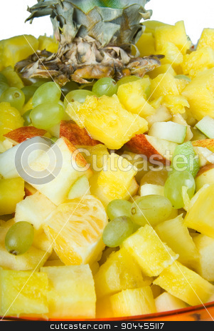 To use this stock image in your creative project, please select the size you need over to the right and click the "Add to Cart" button.
Your downloaded image will come with the Cutcaster watermark removed so don’t worry about the watermark you see on this page. Salad on plate stock photo, Fresh self made fruit salad on plate by Aikon