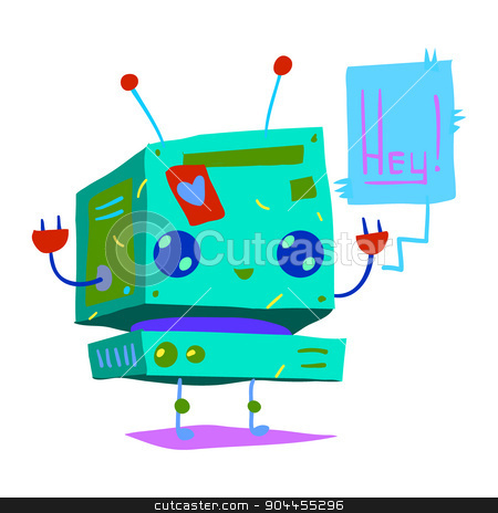To use this stock image in your creative project, please select the size you need over to the right and click the "Add to Cart" button.
Your downloaded image will come with the Cutcaster watermark removed so don’t worry about the watermark you see on this page. Cartoon tiny baby robot flat icon. stock vector clipart, The vector illustration for ui, web games, tablets, wallpapers, and patterns. by lemon5ky