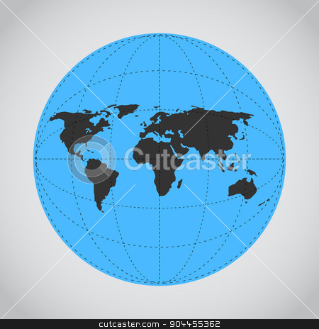To use this stock image in your creative project, please select the size you need over to the right and click the "Add to Cart" button.
Your downloaded image will come with the Cutcaster watermark removed so don’t worry about the watermark you see on this page. Vector mono blue illustration of Earth made. stock vector clipart, Techno flat map of the world for games presentations, ui tablets, smart phones. by lemon5ky