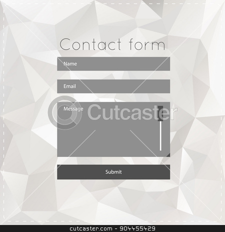 To use this stock image in your creative project, please select the size you need over to the right and click the "Add to Cart" button.
Your downloaded image will come with the Cutcaster watermark removed so don’t worry about the watermark you see on this page. Simple contact us form templates. stock vector clipart, Vector template with white polygonal background. For ui, web games, tablets, wallpapers, and patterns by lemon5ky