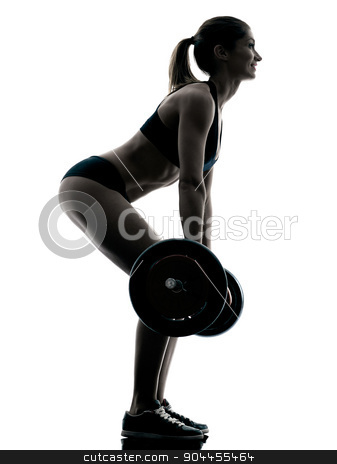 To use this stock image in your creative project, please select the size you need over to the right and click the "Add to Cart" button.
Your downloaded image will come with the Cutcaster watermark removed so don’t worry about the watermark you see on this page. body buiding woman isolated stock photo, one caucasian woman exercising fitness body building exercises in studio in silhouette isolated by Ishadow