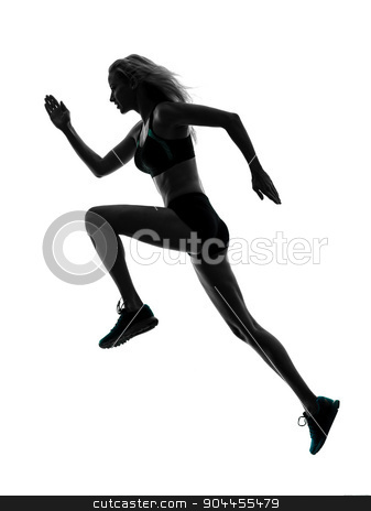 To use this stock image in your creative project, please select the size you need over to the right and click the "Add to Cart" button.
Your downloaded image will come with the Cutcaster watermark removed so don’t worry about the watermark you see on this page. woman runner running jogger jogging silhouette stock photo, one caucasian woman runner running jogger jogging in studio silhouette isolated on white background by Ishadow