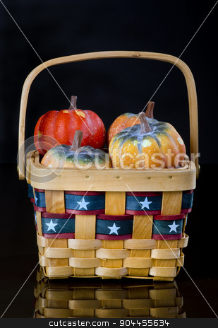To use this stock image in your creative project, please select the size you need over to the right and click the "Add to Cart" button.
Your downloaded image will come with the Cutcaster watermark removed so don’t worry about the watermark you see on this page. Country Basket. stock photo, Country basket of fresh squash. by WScott