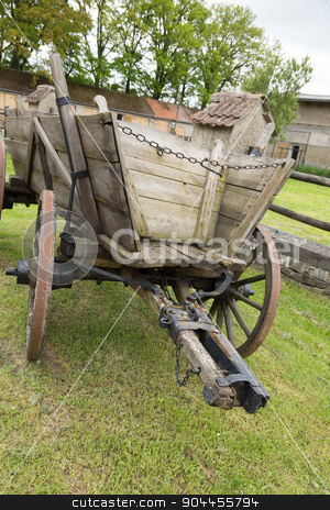 To use this stock image in your creative project, please select the size you need over to the right and click the "Add to Cart" button.
Your downloaded image will come with the Cutcaster watermark removed so don’t worry about the watermark you see on this page. wooden carriage stock photo, Old, wooden horse-drawn carriage with drawbar by Bernd Kröger