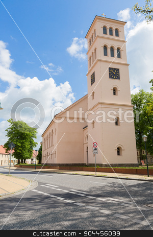 To use this stock image in your creative project, please select the size you need over to the right and click the "Add to Cart" button.
Your downloaded image will come with the Cutcaster watermark removed so don’t worry about the watermark you see on this page. Church Liebenwalde stock photo, Evangelical Church of Liebenwalde in Brandenburg by Bernd Kröger