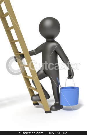 To use this stock image in your creative project, please select the size you need over to the right and click the "Add to Cart" button.
Your downloaded image will come with the Cutcaster watermark removed so don’t worry about the watermark you see on this page. man and ladder stock photo, An image of a man and a ladder doing redecoration by Markus Gann