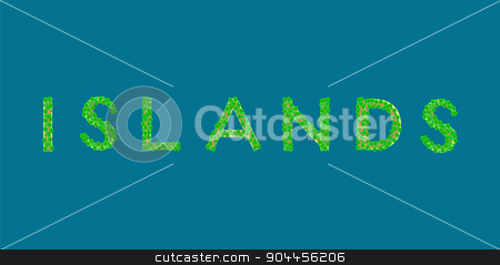 To use this stock image in your creative project, please select the size you need over to the right and click the "Add to Cart" button.
Your downloaded image will come with the Cutcaster watermark removed so don’t worry about the watermark you see on this page. islands text tropical island stock vector clipart, islands Tropical Islands that form the text by kozyrevaelena