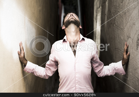 To use this stock image in your creative project, please select the size you need over to the right and click the "Add to Cart" button.
Your downloaded image will come with the Cutcaster watermark removed so don’t worry about the watermark you see on this page. Portrait of young, depressed man in pain stock photo, A Portrait of young, depressed man in pain by Louis-Paul St-Onge
