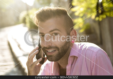 To use this stock image in your creative project, please select the size you need over to the right and click the "Add to Cart" button.
Your downloaded image will come with the Cutcaster watermark removed so don’t worry about the watermark you see on this page. Hipster men stock photo, A Hipster men on the street on a city by Louis-Paul St-Onge