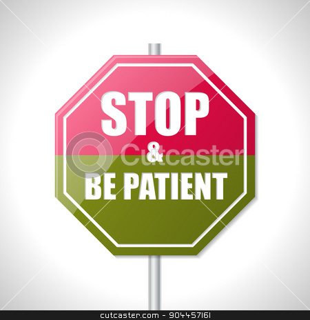 To use this stock image in your creative project, please select the size you need over to the right and click the "Add to Cart" button.
Your downloaded image will come with the Cutcaster watermark removed so don’t worry about the watermark you see on this page. Stop and be patient bicolor traffic sign stock vector clipart, Stop and be patient bicolor traffic sign on white by Mihaly Pal Fazakas