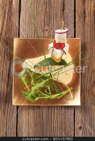 To use this stock image in your creative project, please select the size you need over to the right and click the "Add to Cart" button.
Your downloaded image will come with the Cutcaster watermark removed so don’t worry about the watermark you see on this page. Cheese hors d'oeuvre stock photo, Cheese, tomatoes and avocado on a stick by Digifoodstock