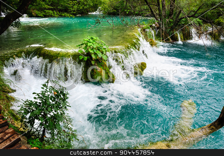 To use this stock image in your creative project, please select the size you need over to the right and click the "Add to Cart" button.
Your downloaded image will come with the Cutcaster watermark removed so don’t worry about the watermark you see on this page. Waterfalls in Plitvice Lakes National Park, Croatia stock photo, Beautiful waterfalls in Plitvice Lakes, National Park of Croatia by Serghei Starus