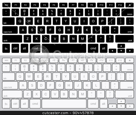 To use this stock image in your creative project, please select the size you need over to the right and click the "Add to Cart" button.
Your downloaded image will come with the Cutcaster watermark removed so don’t worry about the watermark you see on this page. Vector modern computer keyboards background. stock vector clipart, Vector modern computer keyboards background. technology design by petr zaika