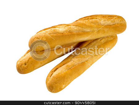 To use this stock image in your creative project, please select the size you need over to the right and click the "Add to Cart" button.
Your downloaded image will come with the Cutcaster watermark removed so don’t worry about the watermark you see on this page. Crusty Baguettes stock photo, Crusty Baguettes isolated on white by Digifoodstock