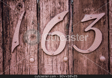 To use this stock image in your creative project, please select the size you need over to the right and click the "Add to Cart" button.
Your downloaded image will come with the Cutcaster watermark removed so don’t worry about the watermark you see on this page. Weathered Wooden Fencing With The Number 163 stock photo, Weathered wood painted pink with the number 163. by Matthew Langenheim