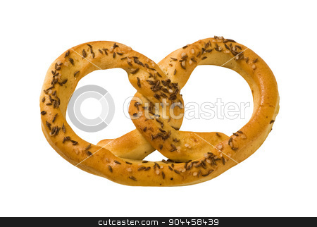 To use this stock image in your creative project, please select the size you need over to the right and click the "Add to Cart" button.
Your downloaded image will come with the Cutcaster watermark removed so don’t worry about the watermark you see on this page. Pretzel stock photo, Pretzel topped with caraway and salt by Digifoodstock