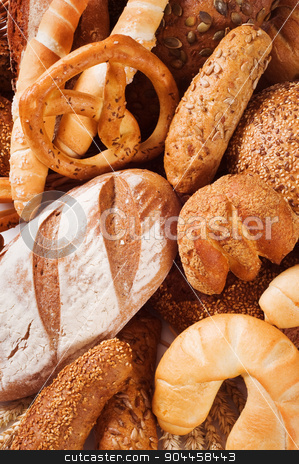 To use this stock image in your creative project, please select the size you need over to the right and click the "Add to Cart" button.
Your downloaded image will come with the Cutcaster watermark removed so don’t worry about the watermark you see on this page. Variety of bread stock photo, Variety of bread - full frame by Digifoodstock
