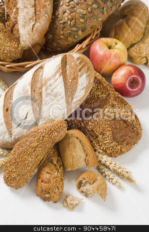 To use this stock image in your creative project, please select the size you need over to the right and click the "Add to Cart" button.
Your downloaded image will come with the Cutcaster watermark removed so don’t worry about the watermark you see on this page. Variety of brown bread stock photo, Various types of bread and rolls - studio by Digifoodstock