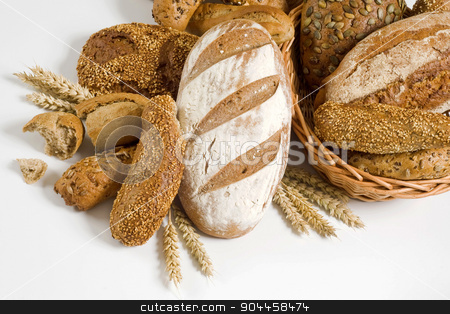 To use this stock image in your creative project, please select the size you need over to the right and click the "Add to Cart" button.
Your downloaded image will come with the Cutcaster watermark removed so don’t worry about the watermark you see on this page. Variety of brown bread stock photo, Variety of brown bread and rolls - studio by Digifoodstock