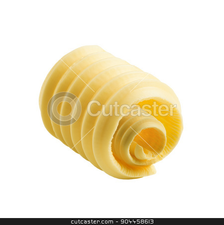 To use this stock image in your creative project, please select the size you need over to the right and click the "Add to Cart" button.
Your downloaded image will come with the Cutcaster watermark removed so don’t worry about the watermark you see on this page. Butter curl stock photo, Curl of fresh butter isolated on white by Digifoodstock