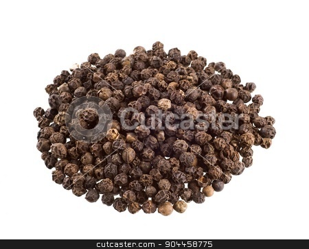 To use this stock image in your creative project, please select the size you need over to the right and click the "Add to Cart" button.
Your downloaded image will come with the Cutcaster watermark removed so don’t worry about the watermark you see on this page. Black peppercorns stock photo, Heap of black peppercorns isolated on white by Digifoodstock