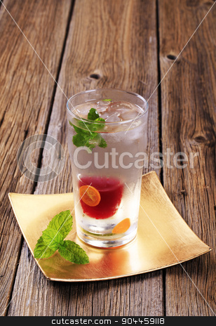To use this stock image in your creative project, please select the size you need over to the right and click the "Add to Cart" button.
Your downloaded image will come with the Cutcaster watermark removed so don’t worry about the watermark you see on this page. Cranberry juice cocktail stock photo, Shot of cranberry juice in a glass of vodka by Digifoodstock