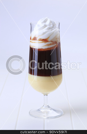 To use this stock image in your creative project, please select the size you need over to the right and click the "Add to Cart" button.
Your downloaded image will come with the Cutcaster watermark removed so don’t worry about the watermark you see on this page. Liqueur coffee stock photo, Glass of liqueur coffee with whipped cream by Digifoodstock