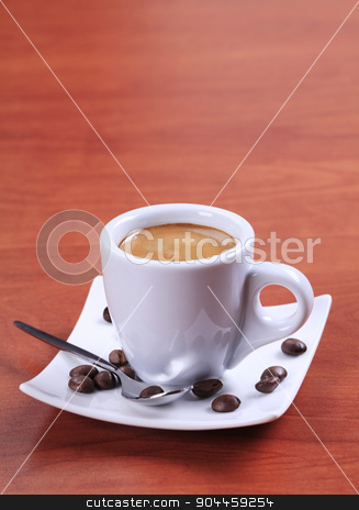 To use this stock image in your creative project, please select the size you need over to the right and click the "Add to Cart" button.
Your downloaded image will come with the Cutcaster watermark removed so don’t worry about the watermark you see on this page. Cup of espresso stock photo, Cup of espresso with golden brown foam by Digifoodstock